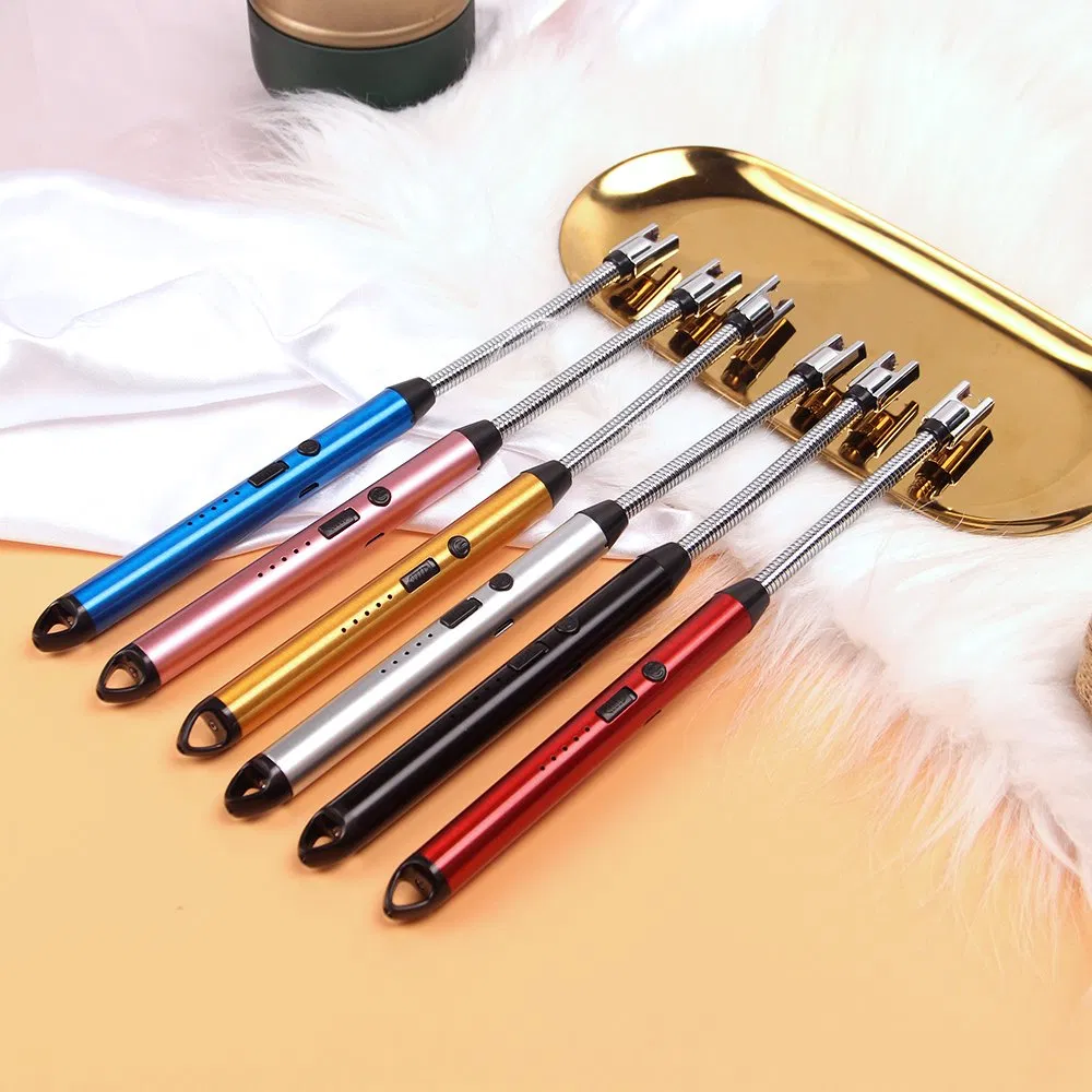 2023 Colorful USB Rechargeable Lighter 360 Degree Rotation Custom Candle Lighter Plasma Electric Lighter