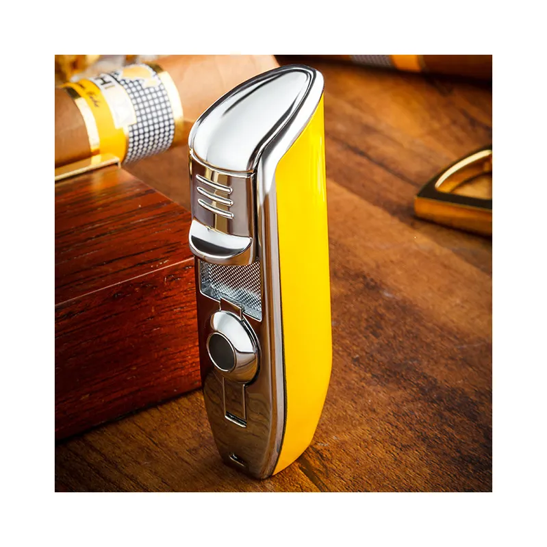 Cigar Lighter Torch Cutter Flame Punch Jet Vintage Mint Blanc Custom Ash Tray Holder PU 5 Windproof Cigarette Looking for a in Cigar Lighter