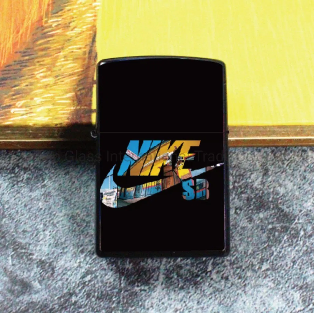 Creative Popular Logo Metal Cigarette Lighter Windproof Gift Custom Logo