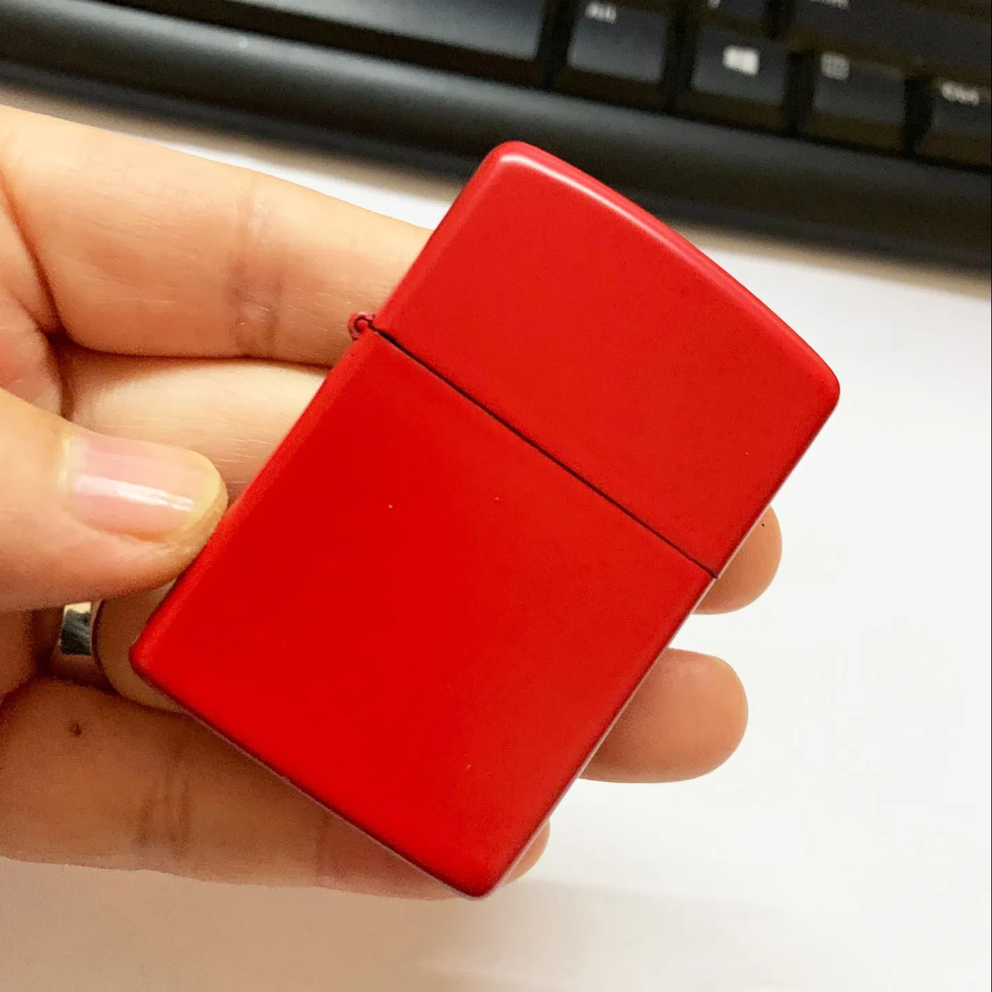 Flat Top Blank Metal Kerosene Lighter Custom Logo Classical Windproof Refillable Cigarette Oil Lighter