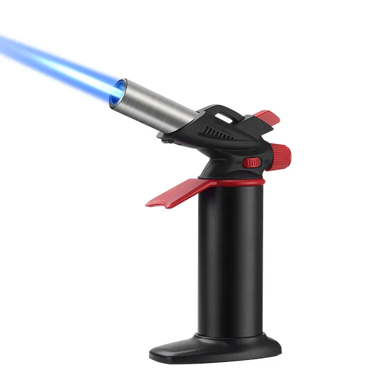 Gas Lighters Butane Torch Smoking Cigar Logo Accessories Portable Flame Welding Custom Other and Digital Double Kitchen Torch Lighter