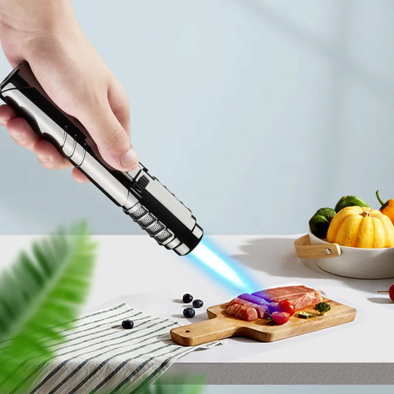 High Quality Refillable Butane Camping Lighter BBQ Jet Flame Torch Lighter