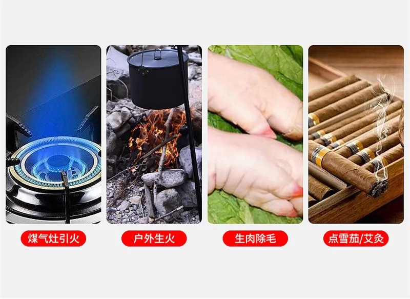 Long Strip Mini Portable Direct Injection Lighter Gas Ignitor Use for Outdoor Barbecue, Kitchen Utensils