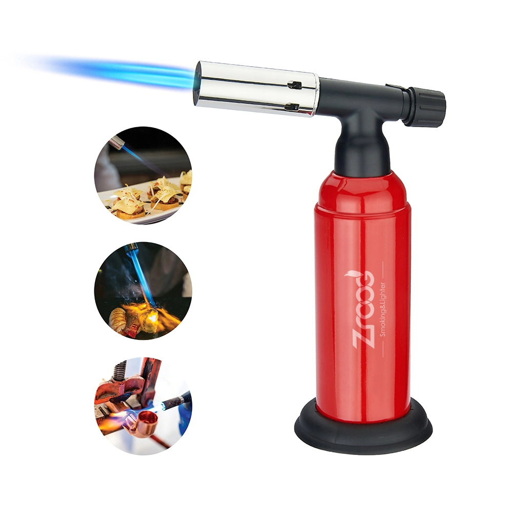 Metal Refillable Small Torch Lighter Butane Gas Cigarette Smoking Lighter Custom Logo