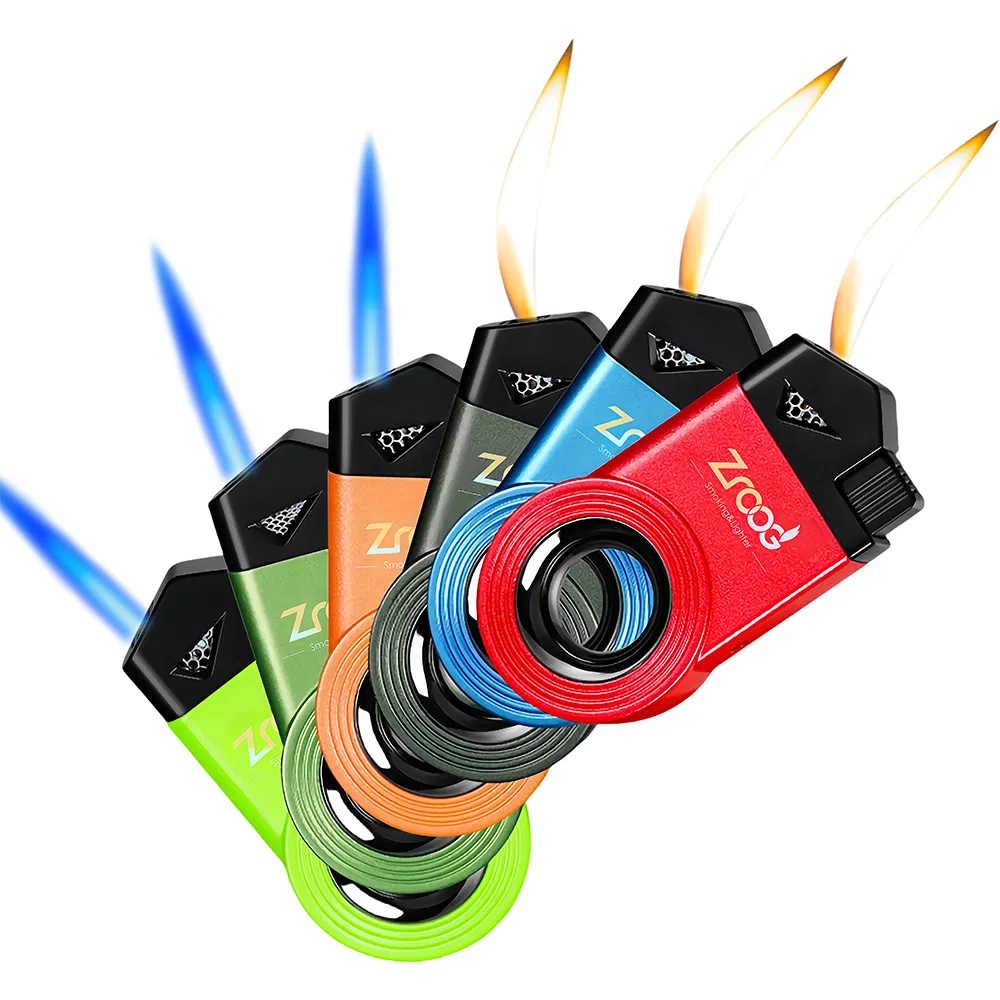 New Products Custom Jet Flame Windproof Lighter Torch Gas Cigarette Smoking Lighter