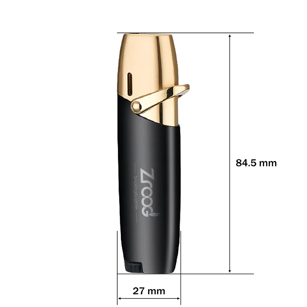 New Windproof Lighter with Visible Fuel Tank Refill Gas
