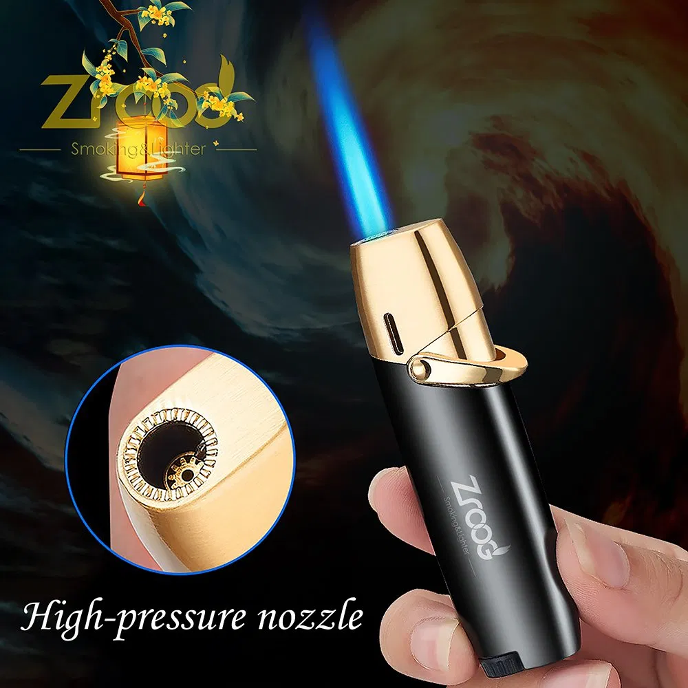 New Windproof Lighter with Visible Fuel Tank Refill Gas