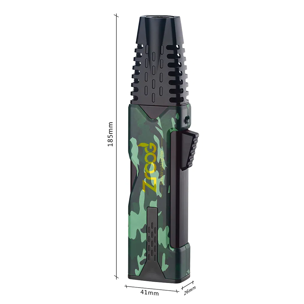 Wholesale Custom Logo Cigarette Gas Butane Lighter 3 Flame Jet Torch Lighter for Smoking