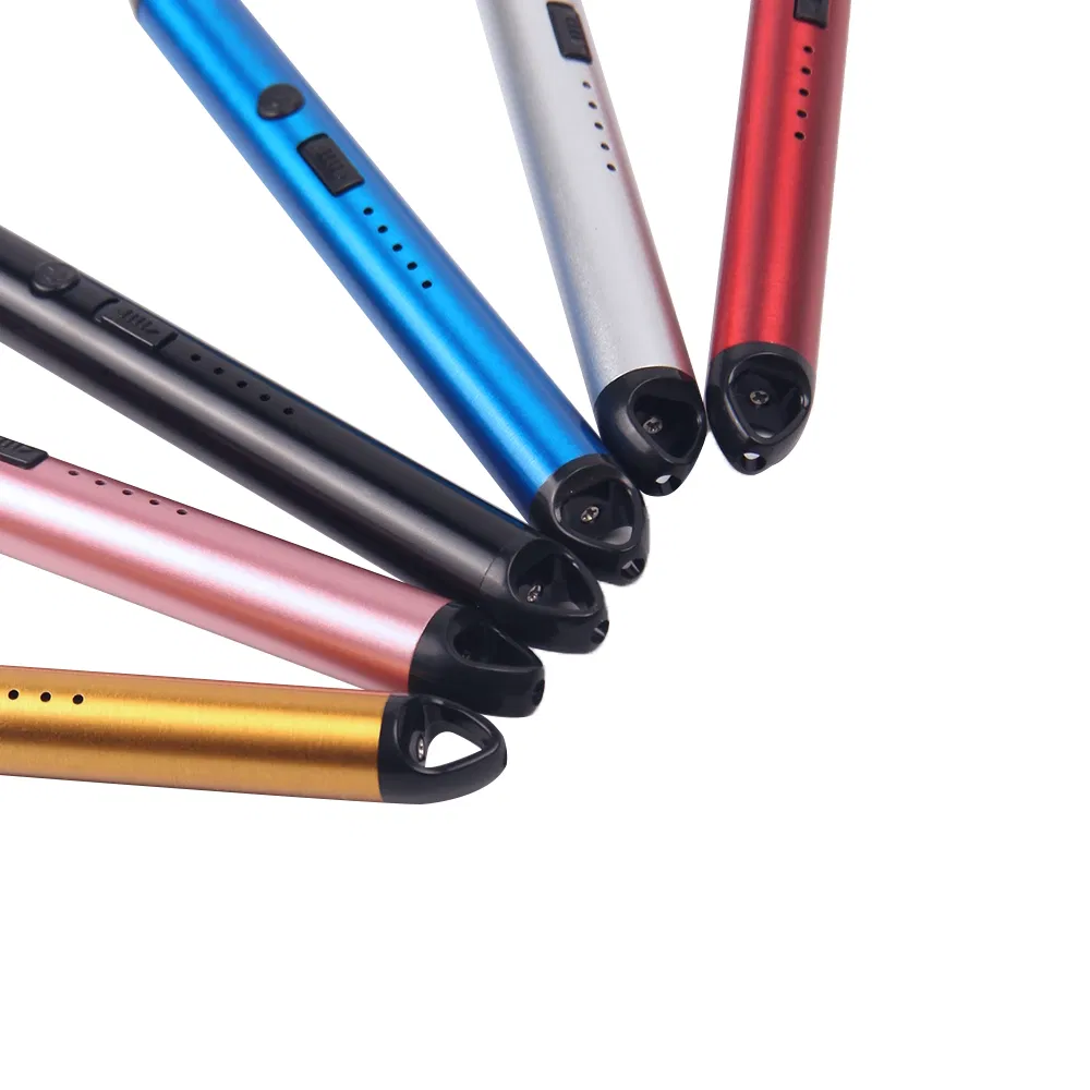 Wholesale USB Rechargeable Lighter Windproof 360 Rechargeable Electric Lighter Custom Candle Lighter